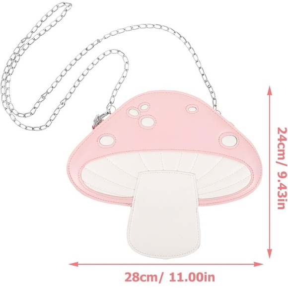 Chic Pink and White Crossbody Bag- #Anime - Picture 4 of 6